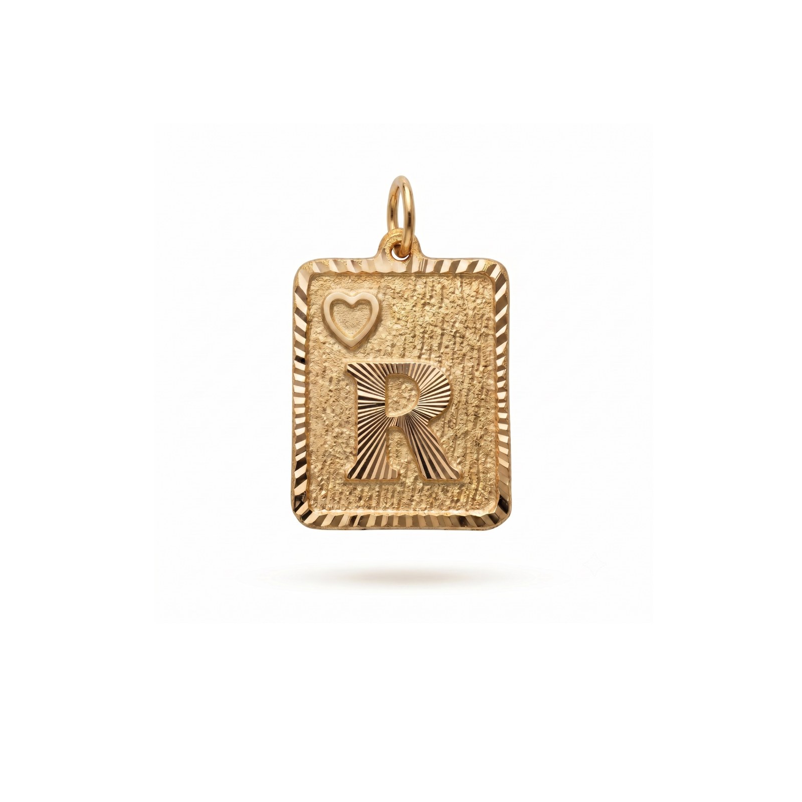 R Rechteckiger Buchstabenanhänger